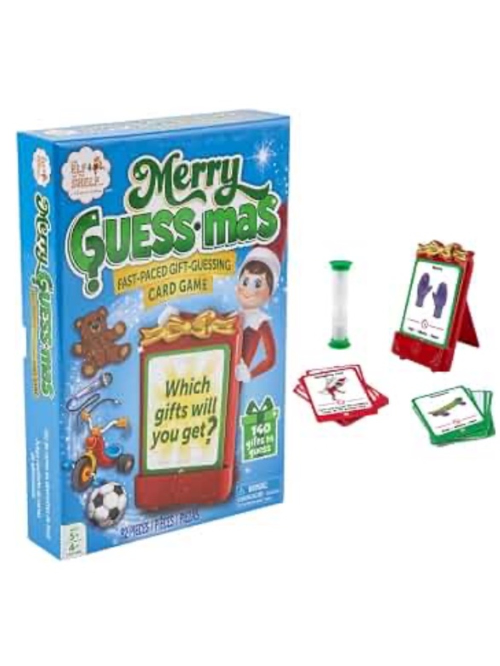 Merry Guess-Mas Card Game the elf on the shelf